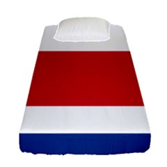 Costa Rica Flag Fitted Sheet (single Size) by FlagGallery