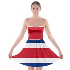 Costa Rica Flag Strapless Bra Top Dress by FlagGallery