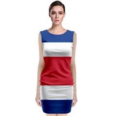 Costa Rica Flag Sleeveless Velvet Midi Dress by FlagGallery