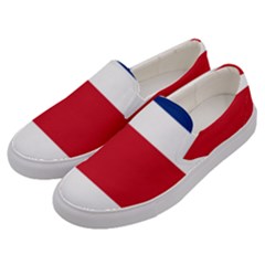 Costa Rica Flag Men s Canvas Slip Ons by FlagGallery