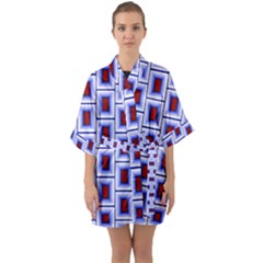 Wallpaper Background Quarter Sleeve Kimono Robe by Pakrebo