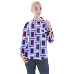 Wallpaper Background Women s Long Sleeve Pocket Shirt