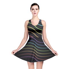 Wallpaper Background Colors Neon Reversible Skater Dress by Pakrebo