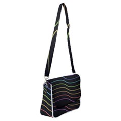 Wallpaper Background Colors Neon Shoulder Bag With Back Zipper by Pakrebo