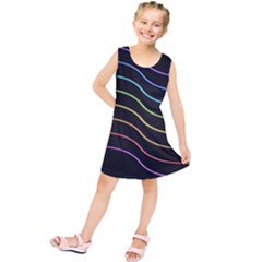 Wallpaper Background Colors Neon Kids  Tunic Dress by Pakrebo