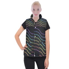 Wallpaper Background Colors Neon Women s Button Up Vest by Pakrebo