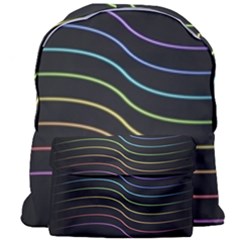 Wallpaper Background Colors Neon Giant Full Print Backpack by Pakrebo