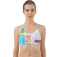 City Modern Business Skyscrapers Back Web Sports Bra by Pakrebo