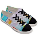 City Modern Business Skyscrapers Men s Low Top Canvas Sneakers View3