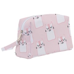 Pattern Pink Cute Sweet Fur Cats Wristlet Pouch Bag (large) by Pakrebo