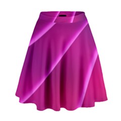 Pattern Purple Design High Waist Skirt