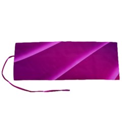 Pattern Purple Design Roll Up Canvas Pencil Holder (s)