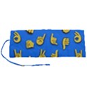 Emojis Hands Fingers Background Roll Up Canvas Pencil Holder (S) View1