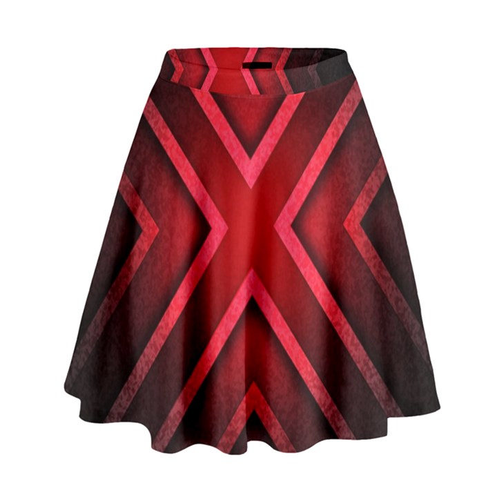 Wallpaper Red Abstract High Waist Skirt