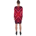 Wallpaper Red Abstract Asymmetric Cut-Out Shift Dress View2