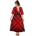 Wallpaper Red Abstract Kimono Sleeve Boho Dress View2