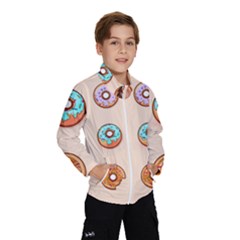 Donut Sweets Baking Food Tasty Kids  Windbreaker by Pakrebo