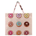 Donut Sweets Baking Food Tasty Zipper Large Tote Bag View1