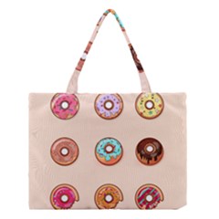 Donut Sweets Baking Food Tasty Medium Tote Bag by Pakrebo