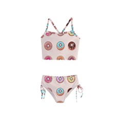 Donut Sweets Baking Food Tasty Girls  Tankini Swimsuit by Pakrebo