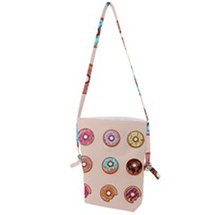 Donut Sweets Baking Food Tasty Folding Shoulder Bag by Pakrebo