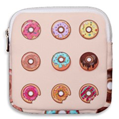 Donut Sweets Baking Food Tasty Mini Square Pouch by Pakrebo