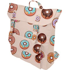 Donut Sweets Baking Food Tasty Buckle Up Backpack by Pakrebo