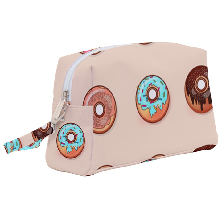 Donut Sweets Baking Food Tasty Wristlet Pouch Bag (Large)