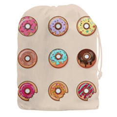 Donut Sweets Baking Food Tasty Drawstring Pouch (xxxl) by Pakrebo