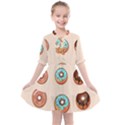 Donut Sweets Baking Food Tasty Kids  All Frills Chiffon Dress View1