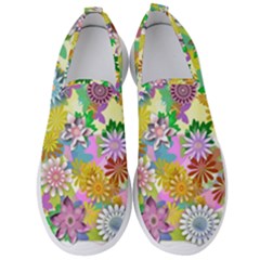 Illustration Pattern Abstract Men s Slip On Sneakers by Pakrebo