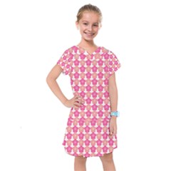 Sakura Flower Pattern Kids  Drop Waist Dress by Pakrebo