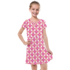 Sakura Flower Pattern Kids  Cross Web Dress by Pakrebo