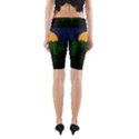 Neon City Retro Grid 80s Yoga Cropped Leggings View2