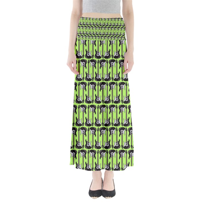 Guitars Musical Instruments Music Full Length Maxi Skirt