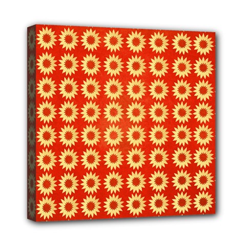 Wallpaper Illustration Pattern Mini Canvas 8  X 8  (stretched) by Pakrebo