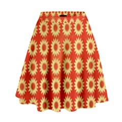 Wallpaper Illustration Pattern High Waist Skirt