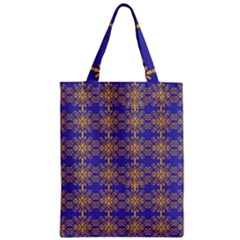 Pattern Wallpaper Ornament Retro Zipper Classic Tote Bag