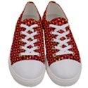 Pattern Textile Structure Abstract Women s Low Top Canvas Sneakers View1