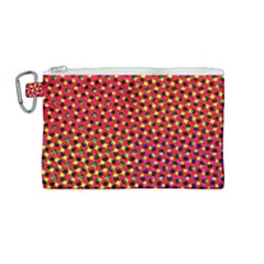 Pattern Textile Structure Abstract Canvas Cosmetic Bag (medium) by Pakrebo