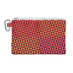 Pattern Textile Structure Abstract Canvas Cosmetic Bag (large) by Pakrebo