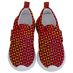 Pattern Textile Structure Abstract Kids  Velcro No Lace Shoes by Pakrebo