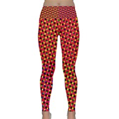 Pattern Textile Structure Abstract Lightweight Velour Classic Yoga Leggings by Pakrebo