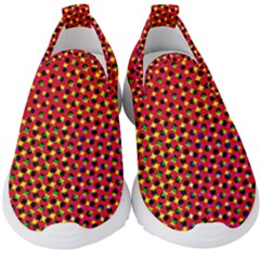 Pattern Textile Structure Abstract Kids  Slip On Sneakers by Pakrebo