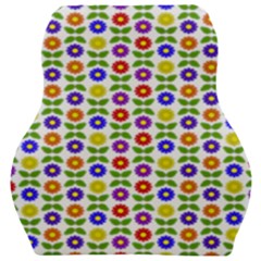 Flowers Colors Colorful Flowering Car Seat Velour Cushion  by Pakrebo