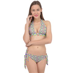 Flowers Colors Colorful Flowering Tie It Up Bikini Set by Pakrebo