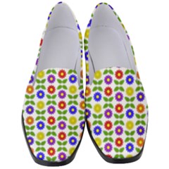 Flowers Colors Colorful Flowering Women s Classic Loafer Heels by Pakrebo