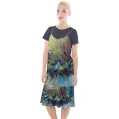 Abstract Camis Fishtail Dress by scharamo