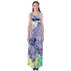 Flower Empire Waist Maxi Dress