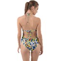 Pop Art Camouflage 2 Halter Cut-Out One Piece Swimsuit View2